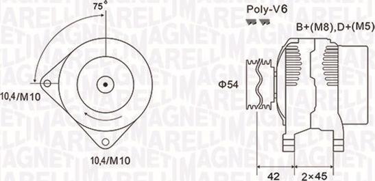 Magneti Marelli 063731564010 - Alternator autospares.lv