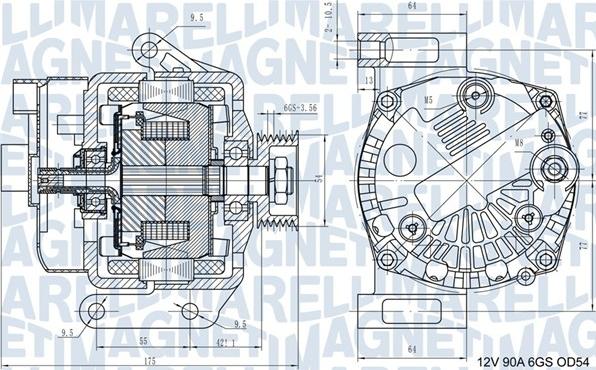 Magneti Marelli 063731562210 - Alternator autospares.lv