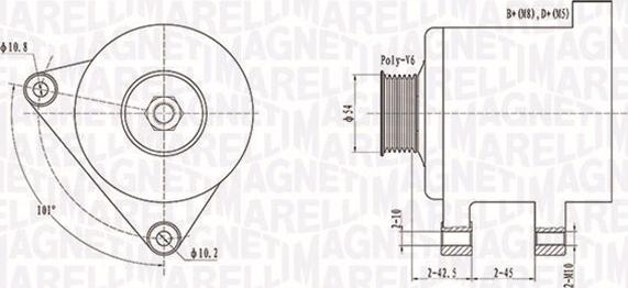 Magneti Marelli 063731509010 - Alternator autospares.lv