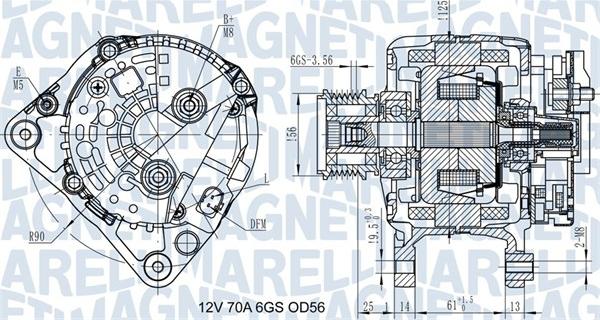 Magneti Marelli 063731502010 - Alternator autospares.lv