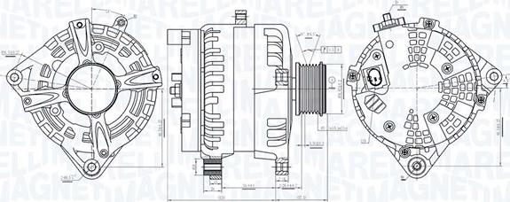 Magneti Marelli 063731513010 - Alternator autospares.lv