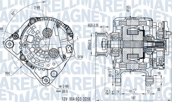 Magneti Marelli 063731512010 - Alternator autospares.lv