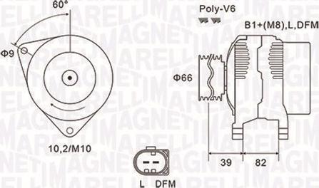 Magneti Marelli 063731588010 - Alternator autospares.lv