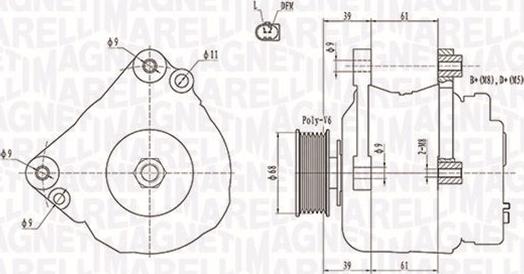 Magneti Marelli 063731587010 - Alternator autospares.lv