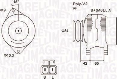 Magneti Marelli 063731530010 - Alternator autospares.lv