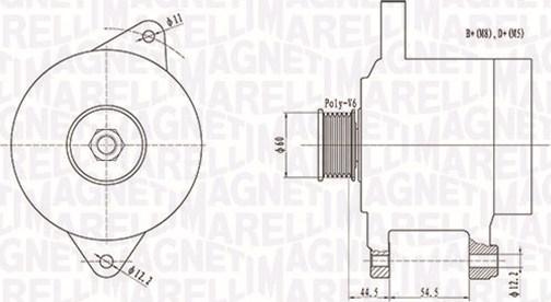 Magneti Marelli 063731696010 - Alternator autospares.lv