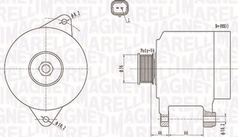 Magneti Marelli 063731653010 - Alternator autospares.lv