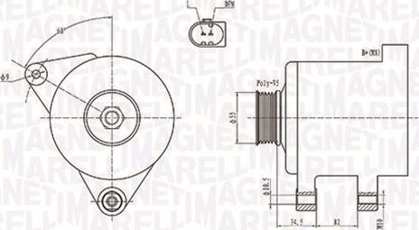 Magneti Marelli 063731664010 - Alternator autospares.lv