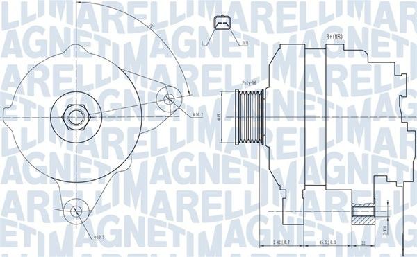 Magneti Marelli 063731665010 - Alternator autospares.lv