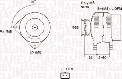 Magneti Marelli 063731662010 - Alternator autospares.lv