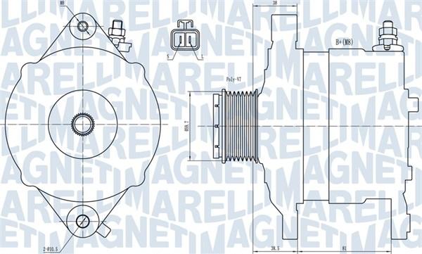 Magneti Marelli 063731602010 - Alternator autospares.lv