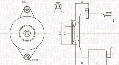 Magneti Marelli 063731615010 - Alternator autospares.lv