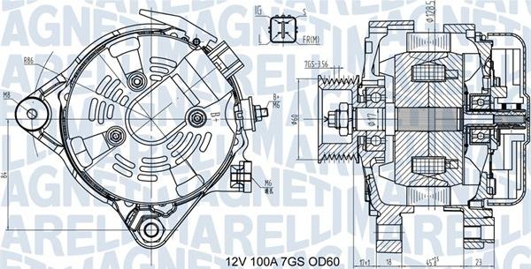 Magneti Marelli 063731613010 - Alternator autospares.lv