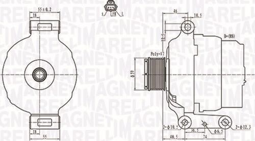 Magneti Marelli 063731639010 - Alternator autospares.lv