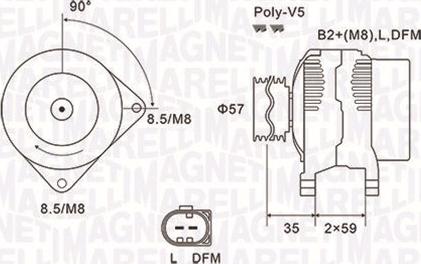 Magneti Marelli 063731675010 - Alternator autospares.lv