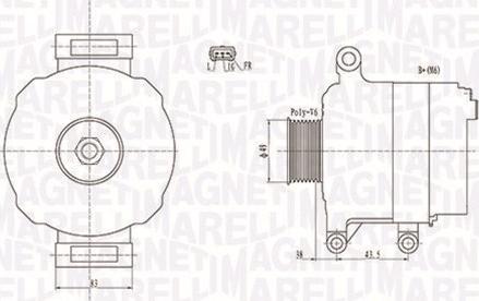 Magneti Marelli 063731676010 - Alternator autospares.lv