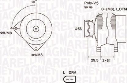 Magneti Marelli 063731678010 - Alternator autospares.lv