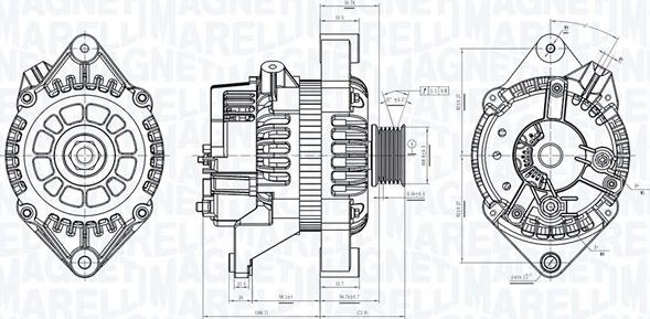 Magneti Marelli 063731053010 - Alternator autospares.lv