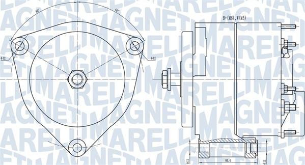 Magneti Marelli 063731035010 - Alternator autospares.lv