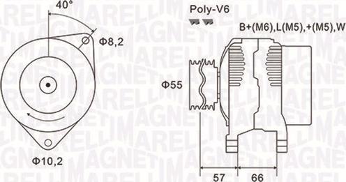 Magneti Marelli 063731036010 - Alternator autospares.lv