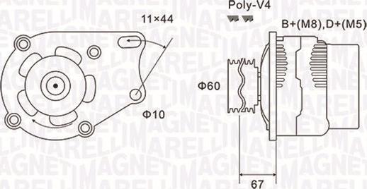 Magneti Marelli 063731153010 - Alternator autospares.lv