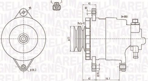 Magneti Marelli 063731183010 - Alternator autospares.lv