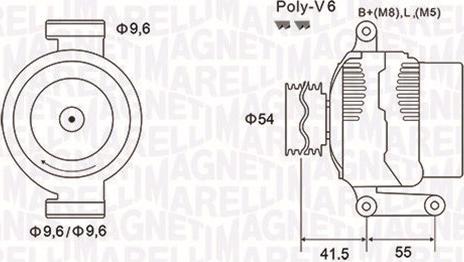 Magneti Marelli 063731856010 - Alternator autospares.lv