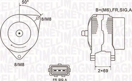 Magneti Marelli 063731857010 - Alternator autospares.lv