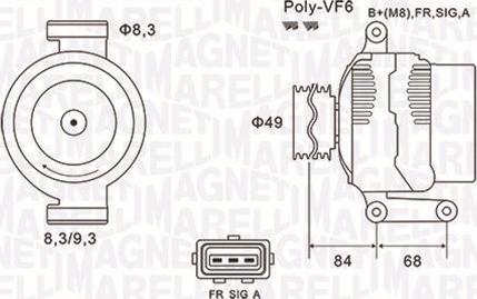 Magneti Marelli 063731864010 - Alternator autospares.lv