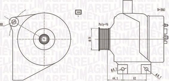 Magneti Marelli 063731861010 - Alternator autospares.lv