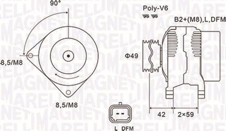 Magneti Marelli 063731863010 - Alternator autospares.lv