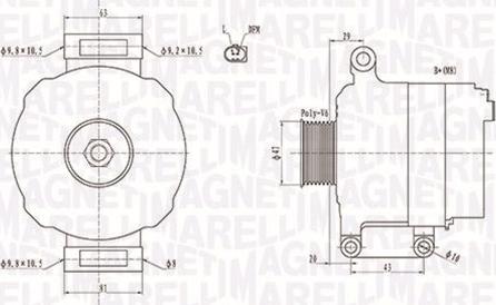 Magneti Marelli 063731867010 - Alternator autospares.lv