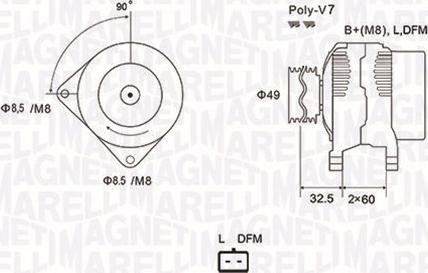 Magneti Marelli 063731814010 - Alternator autospares.lv