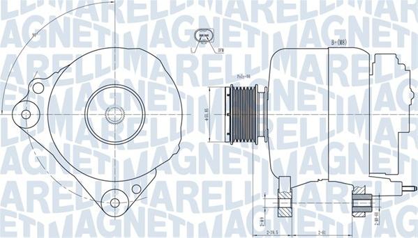 Magneti Marelli 063731810010 - Alternator autospares.lv