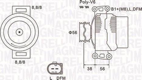 Magneti Marelli 063731811010 - Alternator autospares.lv