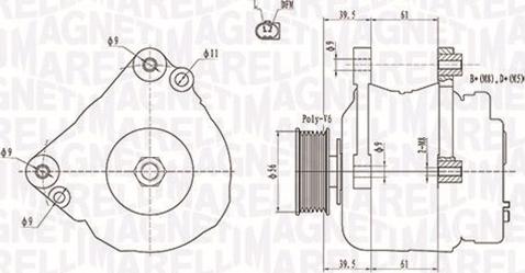 Magneti Marelli 063731818010 - Alternator autospares.lv