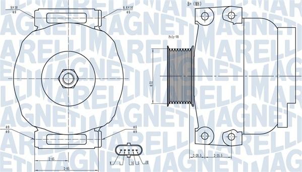 Magneti Marelli 063731880010 - Alternator autospares.lv