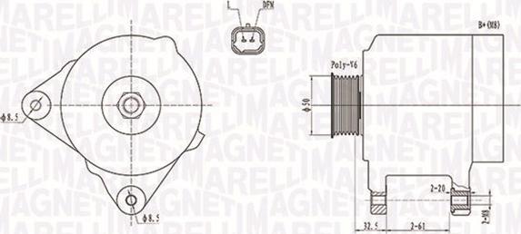 Magneti Marelli 063731824010 - Alternator autospares.lv
