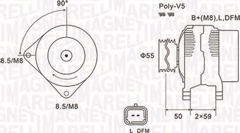 Magneti Marelli 063731823010 - Alternator autospares.lv