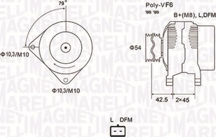 Magneti Marelli 063731879010 - Alternator autospares.lv