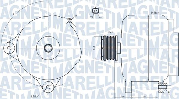 Magneti Marelli 063731876010 - Alternator autospares.lv