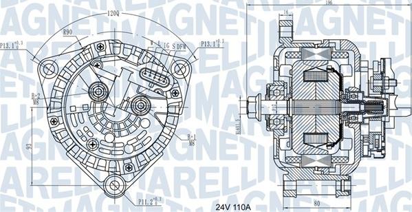 Magneti Marelli 063731871010 - Alternator autospares.lv