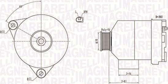 Magneti Marelli 063731872010 - Alternator autospares.lv