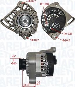 Magneti Marelli 063731349010 - Alternator autospares.lv