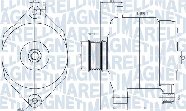 Magneti Marelli 063731343010 - Alternator autospares.lv