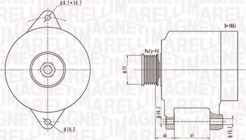 Magneti Marelli 063731306010 - Alternator autospares.lv