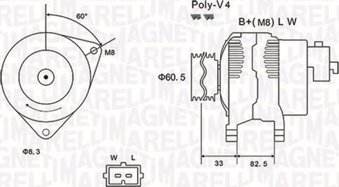 Magneti Marelli 063731317010 - Alternator autospares.lv