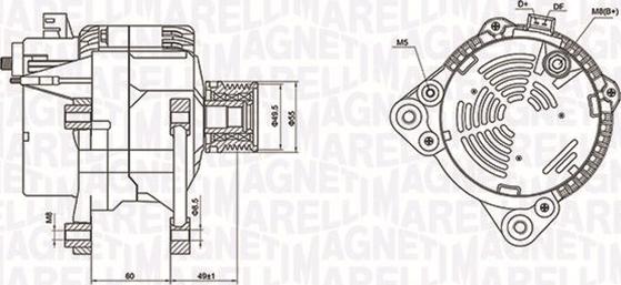 Magneti Marelli 063731260010 - Alternator autospares.lv