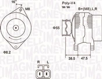 Magneti Marelli 063731798010 - Alternator autospares.lv