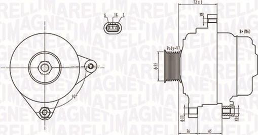 Magneti Marelli 063731792010 - Alternator autospares.lv